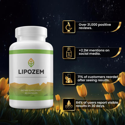 Lipozem® - 100% Natural - Advanced BHB Formula | 60 Capsules