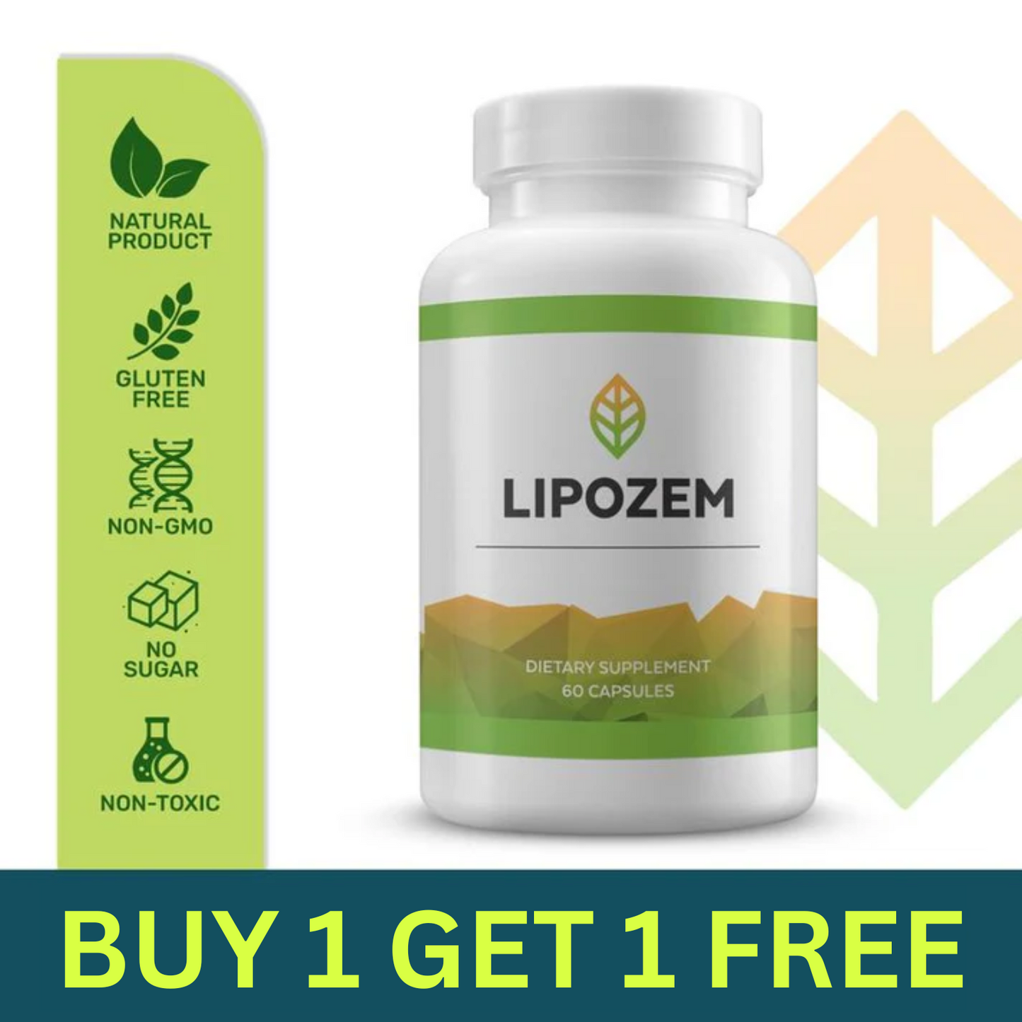 Lipozem® - 100% Natural - Advanced BHB Formula | 60 Capsules