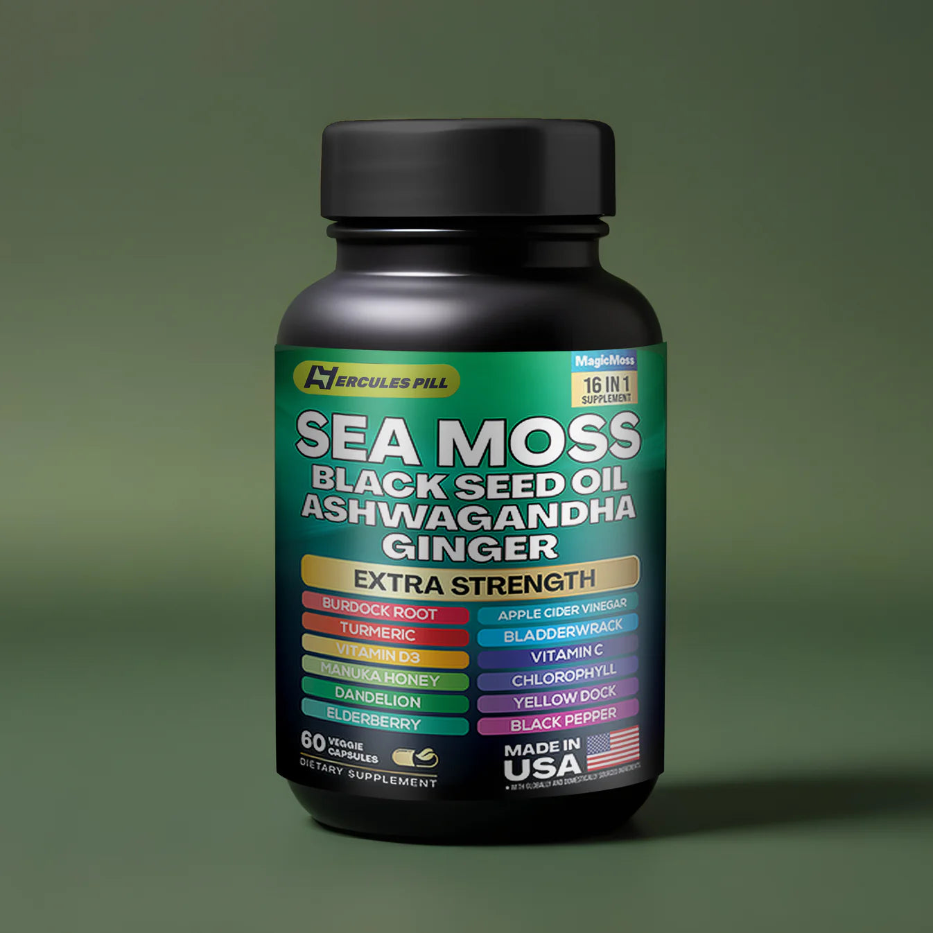 Dynamic Vitality Boost Duo: Sea Moss & Shilajit | 60 Capsules each