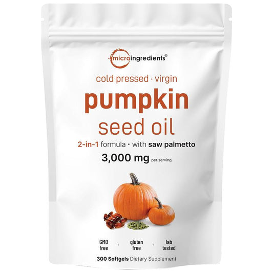 Pumpkin Seed Oil with Saw Palmetto Softgels | 300 Softgels